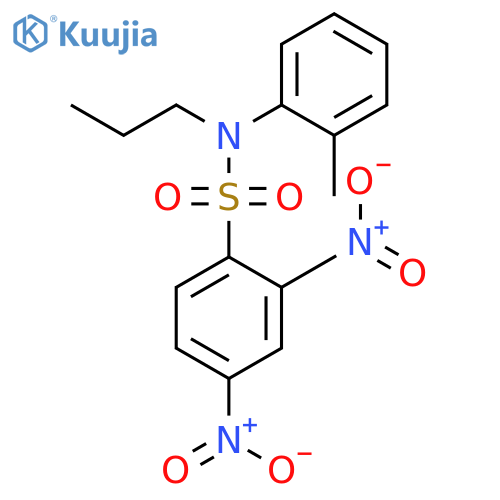 Benzenesulfonamide, N-(2-methylphenyl)-2,4-dinitro-N-propyl- structure