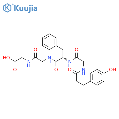 GLYCINE, N-[3-(4-HYDROXYPHENYL)-1-OXOPROPYL]GLYCYL-L-PHENYLALANYLGLYCYL- structure