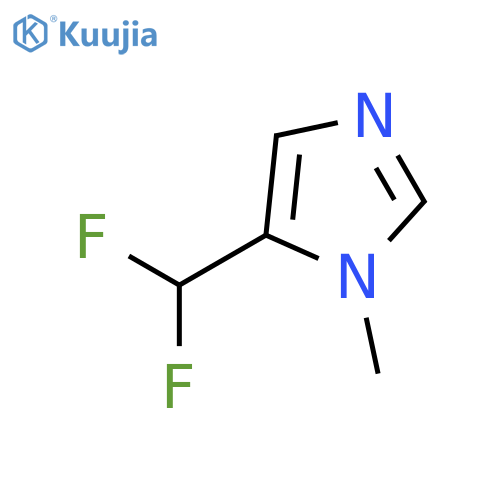 1H-Imidazole,5-(difluoromethyl)-1-methyl- structure