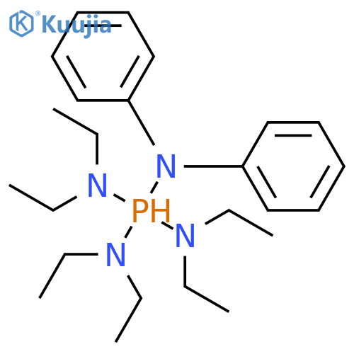 Phosphoranetetramine, N,N,N',N',N'',N''-hexaethyl-N''',N'''-diphenyl- structure