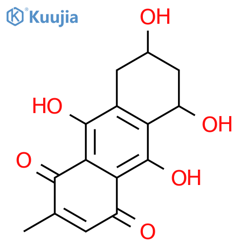 1.3.5.8-Tetrahydroxy-6-methyl-1.2.3.4-tetrahydro-anthrachinon structure
