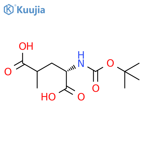 L-Glutamic acid, N-[(1,1-dimethylethoxy)carbonyl]-4-methyl- structure