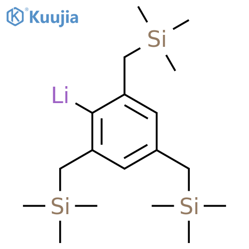Lithium, [2,4,6-tris[(trimethylsilyl)methyl]phenyl]- structure