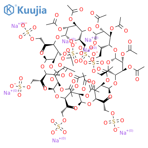 Heptakis(2,3-diacetyl-6-sulfato)-β-cyclodextrin Sodium Salt structure