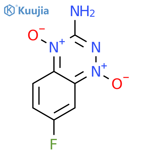 1,2,4-Benzotriazin-3-amine, 7-fluoro-, 1,4-dioxide structure