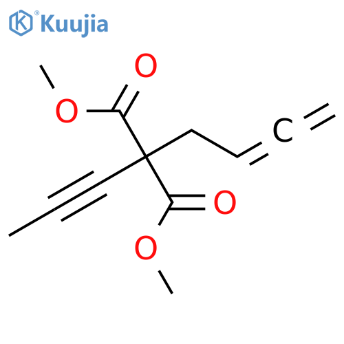 Propanedioic acid, 2,3-butadienyl-2-propynyl-, dimethyl ester structure