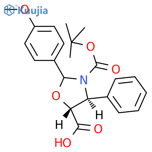 (4S,5R)-3-tert-Butoxycarbony-2-(4-anisyl)-4-phenyl-5-oxazolidine Carboxylic Acid structure