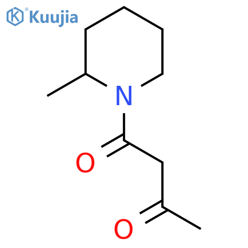 1-Acetoacetyl-2-Methylpiperidine structure