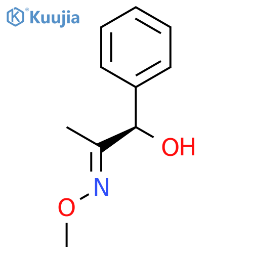 2-Propanone, 1-hydroxy-1-phenyl-, O-methyloxime, (1R,2E)- structure