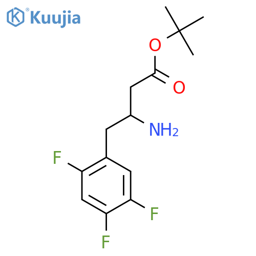 Tert-butyl 3-amino-4-(2,4,5-trifluorophenyl)butanoate structure