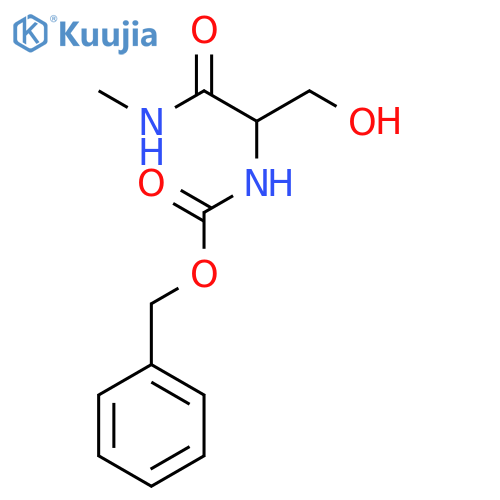 (S)-Benzyl 3-Hydroxy-1-(methylamino)-1-oxopropan-2-ylcarbamate structure