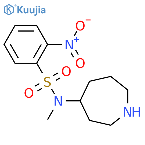 N-(azepan-4-yl)-N-methyl-2-nitrobenzene-1-sulfonamide structure