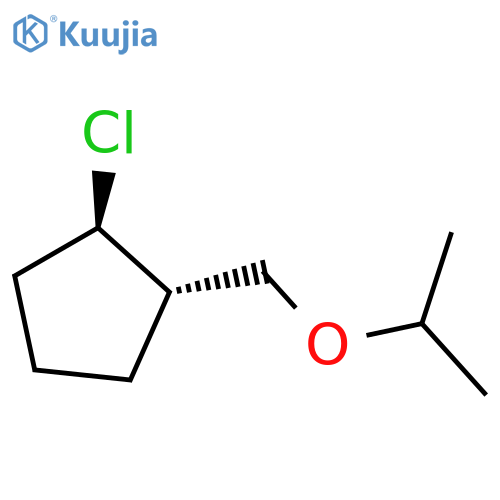 Cyclopentane, 1-chloro-2-[(1-methylethoxy)methyl]-, trans- structure