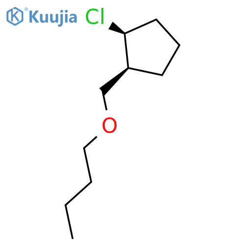 Cyclopentane, 1-(butoxymethyl)-2-chloro-, cis- structure