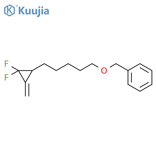 Benzene, [[[5-(2,2-difluoro-3-methylenecyclopropyl)pentyl]oxy]methyl]- structure