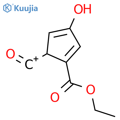 1,4-Cyclopentadien-1-yloxy, 4-(ethoxycarbonyl)-3-(oxomethyliumyl)- structure