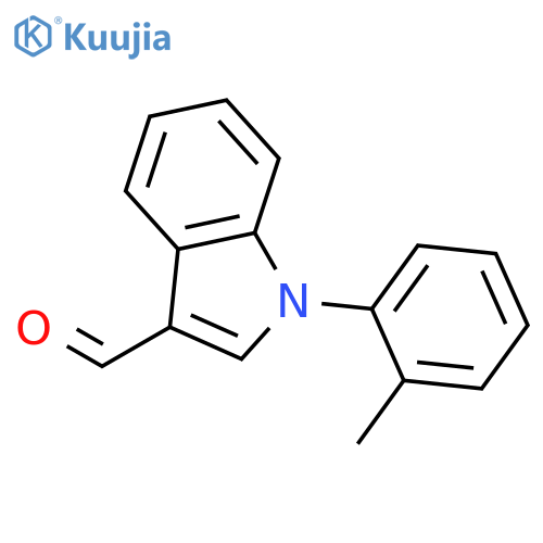 1H-Indole-3-carboxaldehyde, 1-(2-methylphenyl)- structure