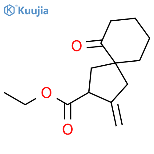 Spiro[4.5]decane-2-carboxylic acid, 3-methylene-6-oxo-, ethyl ester structure