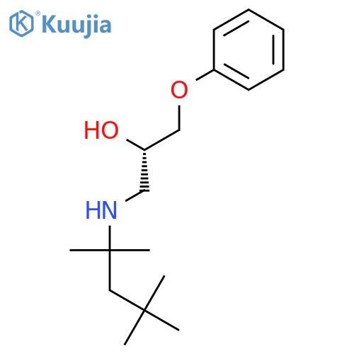2-PROPANOL, 1-PHENOXY-3-[(1,1,3,3-TETRAMETHYLBUTYL)AMINO]-, (S)- structure