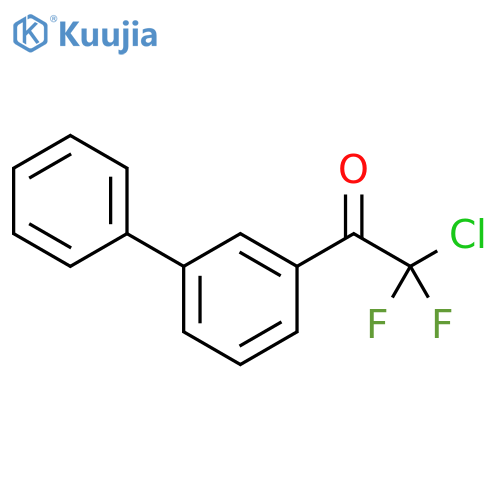 1-Biphenyl-3-yl-2-chloro-2,2-difluoroethanone structure