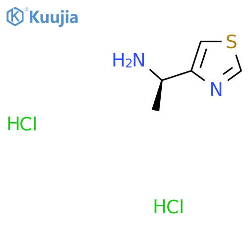 (1R)-1-(1,3-thiazol-4-yl)ethan-1-amine dihydrochloride structure