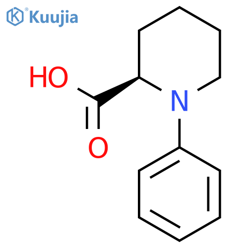 (R)-1-Phenyl-piperidine-2-carboxylic acid structure