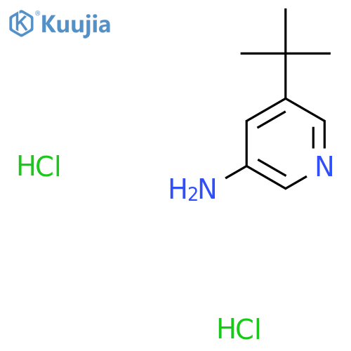 5-tert-butylpyridin-3-amine;dihydrochloride structure