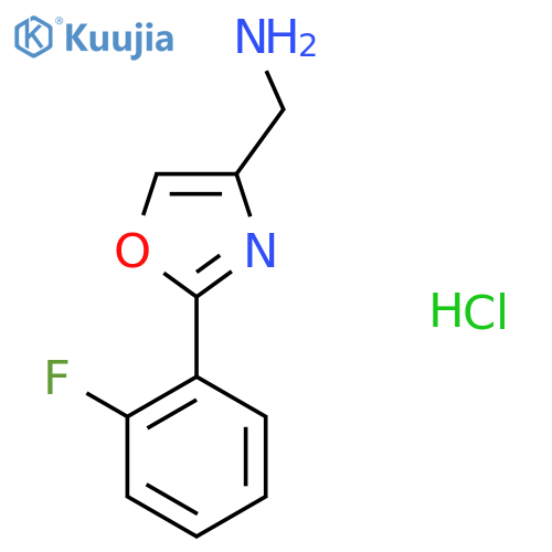 (2-(2-Fluorophenyl)oxazol-4-yl)methanamine hydrochloride structure