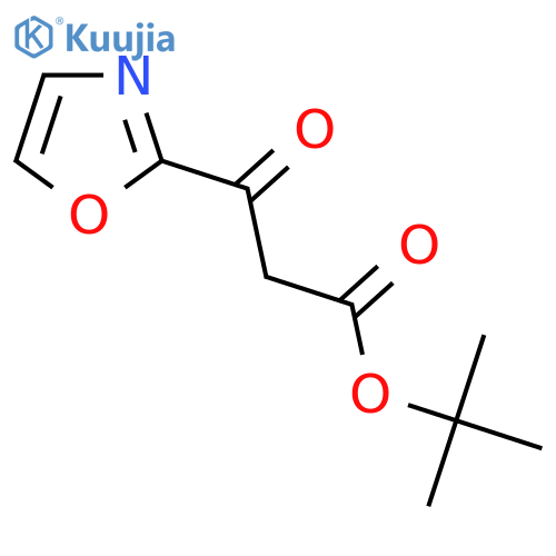 3-Oxazol-2-yl-3-oxo-propionic acid tert-butyl ester structure