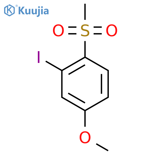 2-Iodo-4-methoxy-1-(methylsulfonyl)benzene structure
