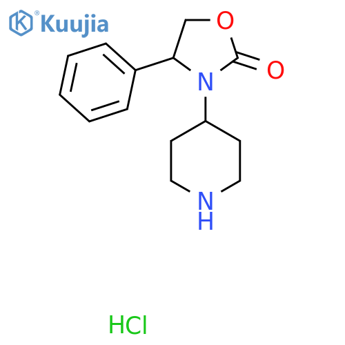 4-Phenyl-3-piperidin-4-yl-oxazolidin-2-one hydrochloride structure