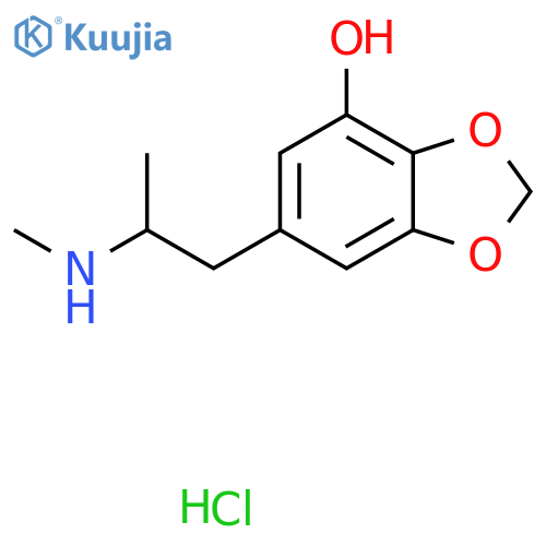 6-(2-Methylamino-propyl)-benzo[1,3]dioxol-4-ol hydrochloride structure