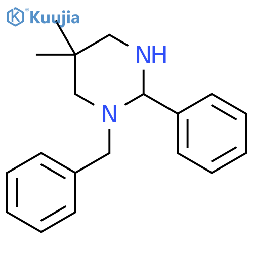 1-Benzyl-5,5-dimethyl-2-phenyl-hexahydro-pyrimidine structure