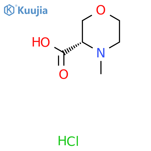 (3S)-4-Methyl-3-morpholinecarboxylic acid hydrochloride structure