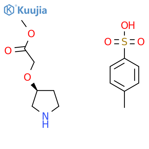 (S)-(Pyrrolidin-3-yloxy)-acetic acid methyl ester tosylate structure