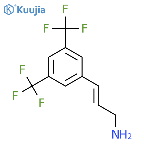 3-3,5-bis(trifluoromethyl)phenylprop-2-en-1-amine structure