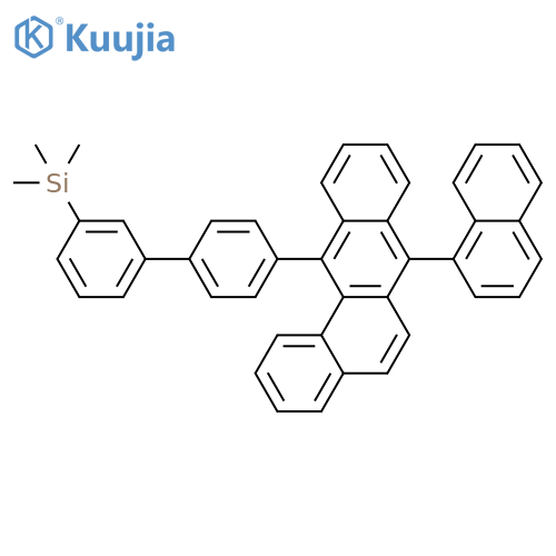 Benz[a]anthracene, 7-(1-naphthalenyl)-12-[3'-(trimethylsilyl)[1,1'-biphenyl]-4-yl]- structure
