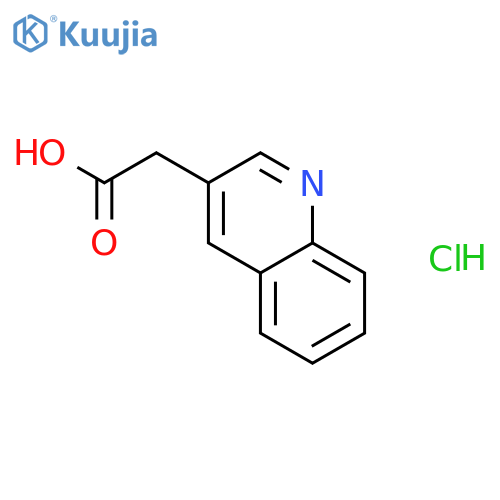 2-(Quinolin-3-yl)acetic acid hydrochloride structure