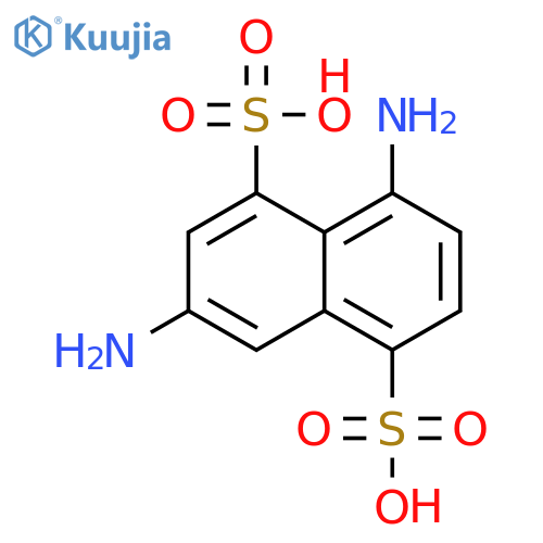 1,5-Naphthalenedisulfonicacid, 3,8-diamino- structure