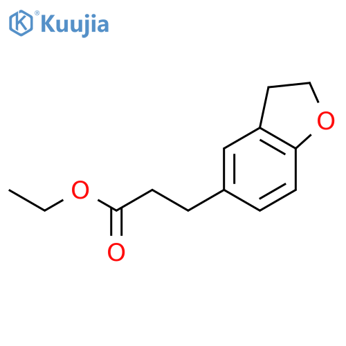 Ethyl 3-(2,3-dihydrobenzofuran-5-yl)propanoate structure
