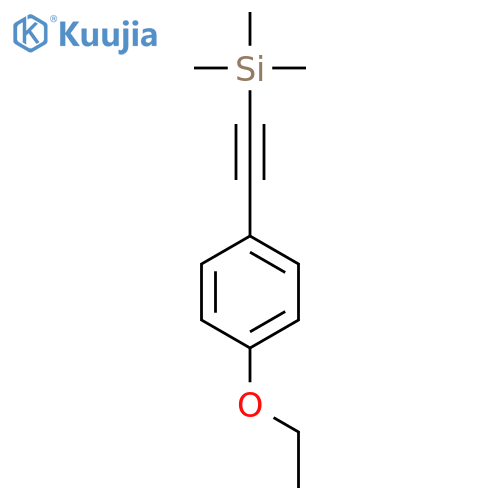 Benzene,1-ethoxy-4-[2-(trimethylsilyl)ethynyl]- structure