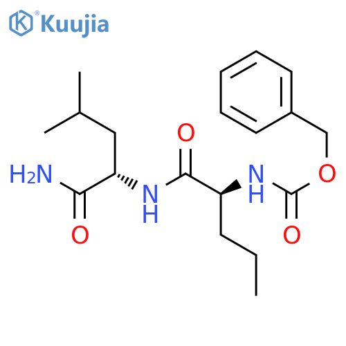 L-LEUCINAMIDE, N-[(PHENYLMETHOXY)CARBONYL]-L-NORVALYL- structure