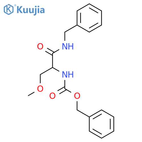 (R)-Benzyl 1-(benzylamino)-3-methoxy-1-oxopropan-2-ylcarbamate structure