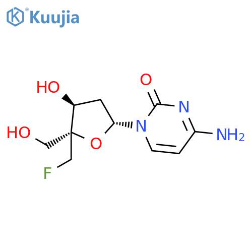 Cytidine, 2'-deoxy-4'-C-(fluoromethyl)- structure