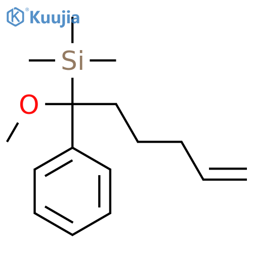 Silane, (1-methoxy-1-phenyl-5-hexenyl)trimethyl- structure