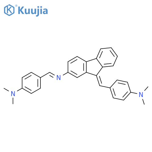 9H-Fluoren-2-amine,N,9-bis[[4-(dimethylamino)phenyl]methylene]- structure