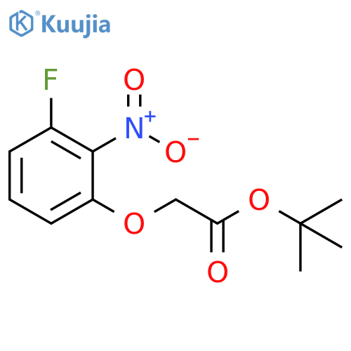 tert-Butyl 2-(3-fluoro-2-nitrophenoxy)acetate structure
