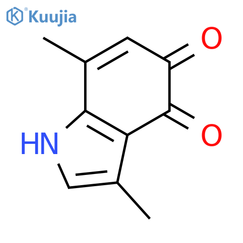 1H-Indole-4,5-dione,3,7-dimethyl- structure