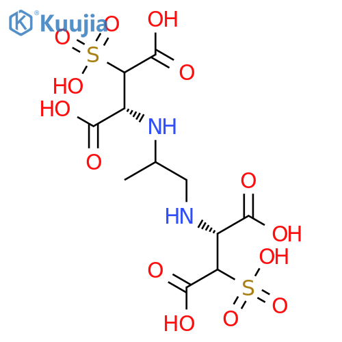Aspartic acid, N,N'-(1-methyl-1,2-ethanediyl)bis[3-sulfo- structure