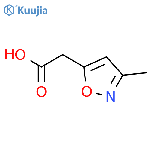 2-(3-methyl-1,2-oxazol-5-yl)acetic acid structure